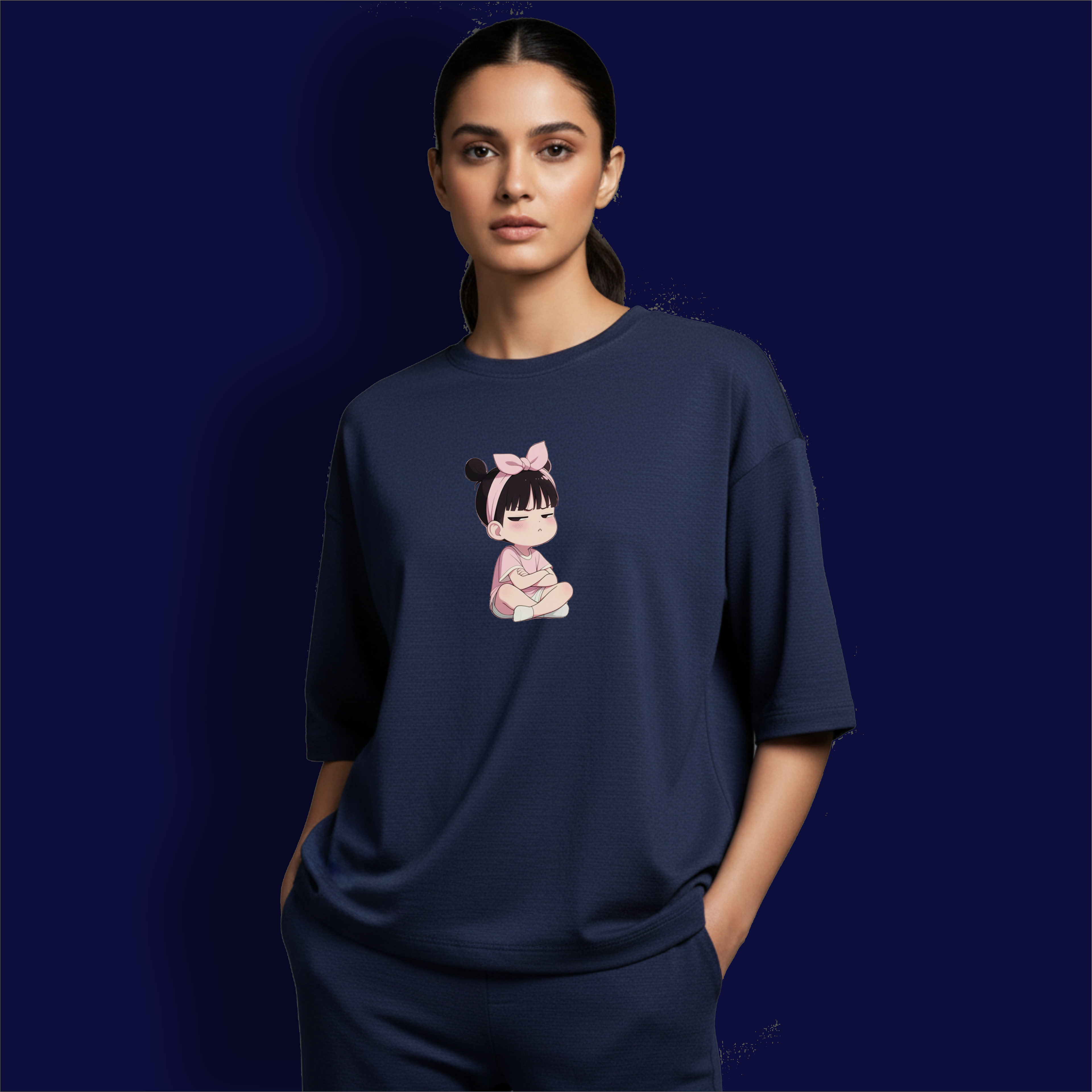 Angry Girl  Dropshoulder T-Shirt