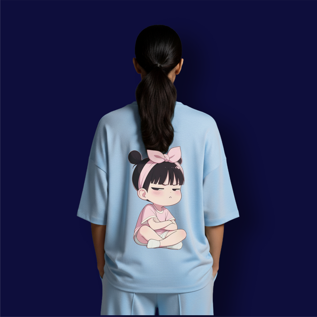 Angry Girl  Dropshoulder T-Shirt