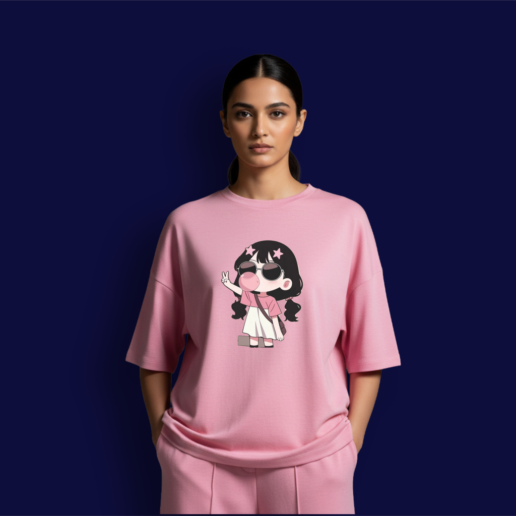 Bubble Girl Dropshoulder T-Shirt