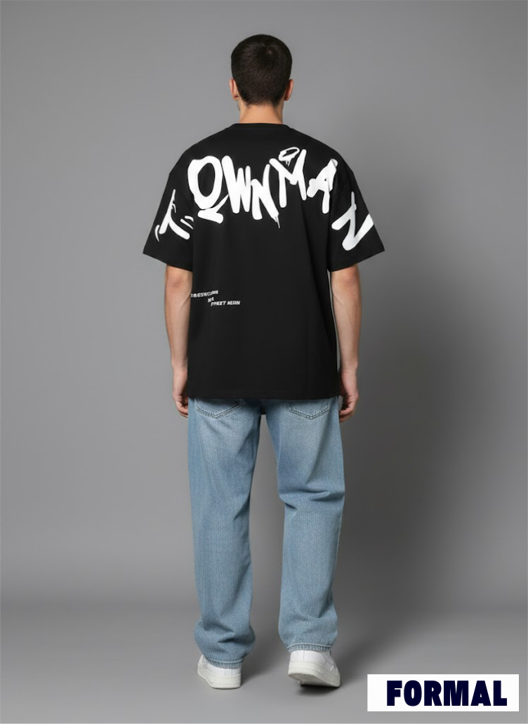 Town-Man | Drop Tee & Baggy Jeans