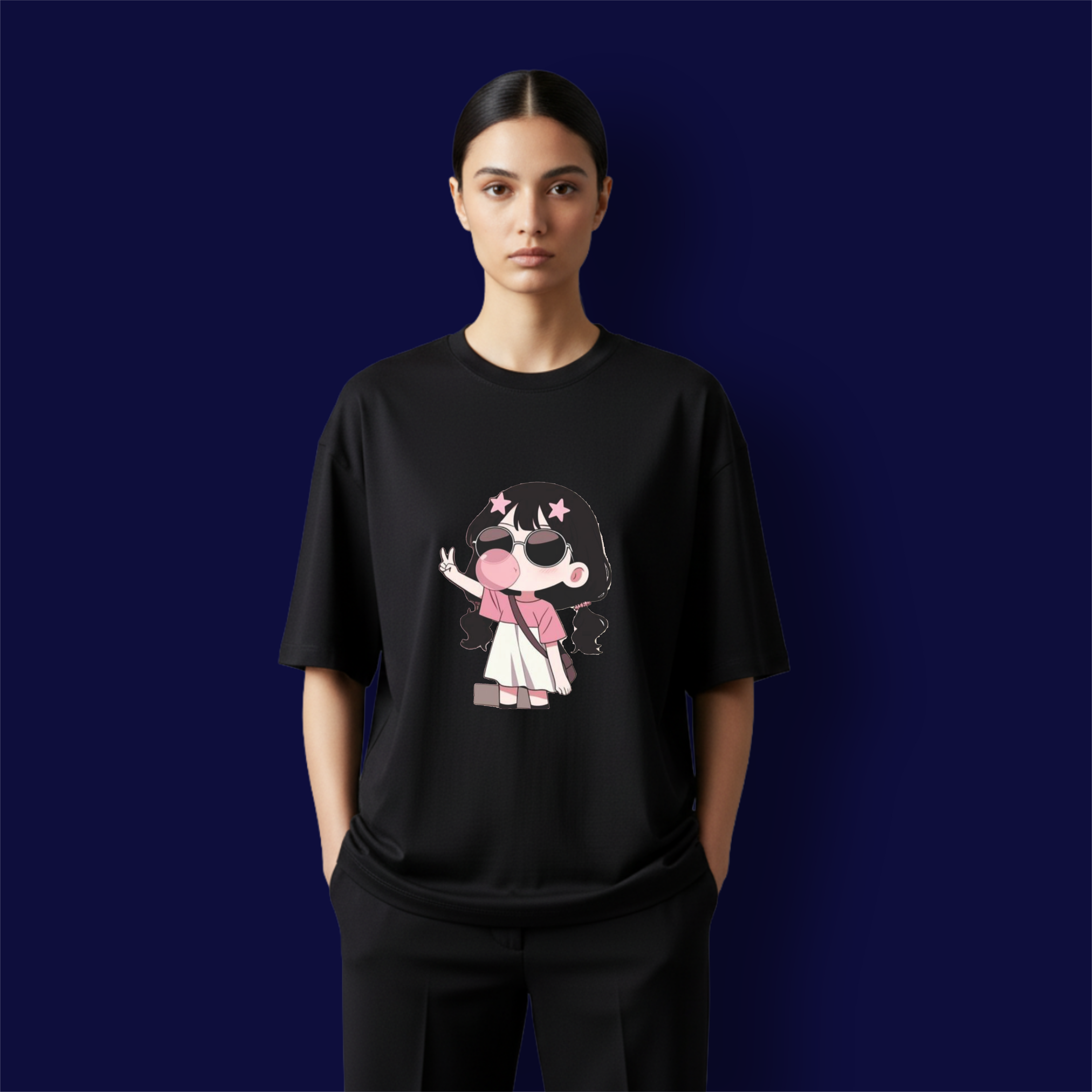 Bubble Girl Dropshoulder T-Shirt