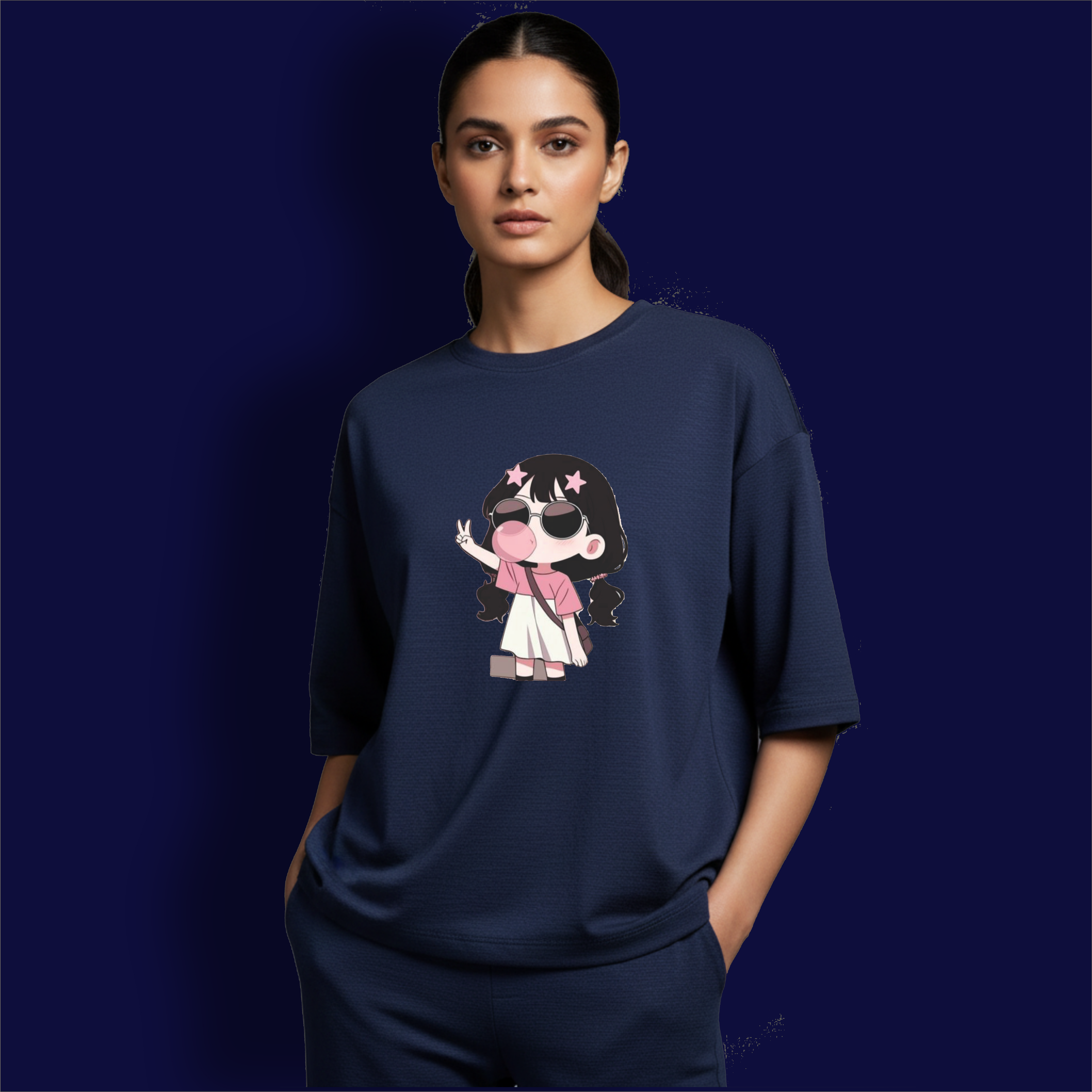 Bubble Girl Dropshoulder T-Shirt