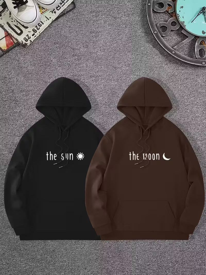Moon & Sun Dropshoulder Hoodie