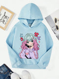 Cute Anime Girl Regular Hoodie