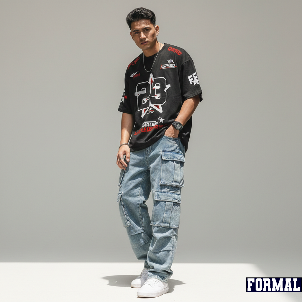 23-Star Chicago | Drop Tee & 6 Pocket Cargo