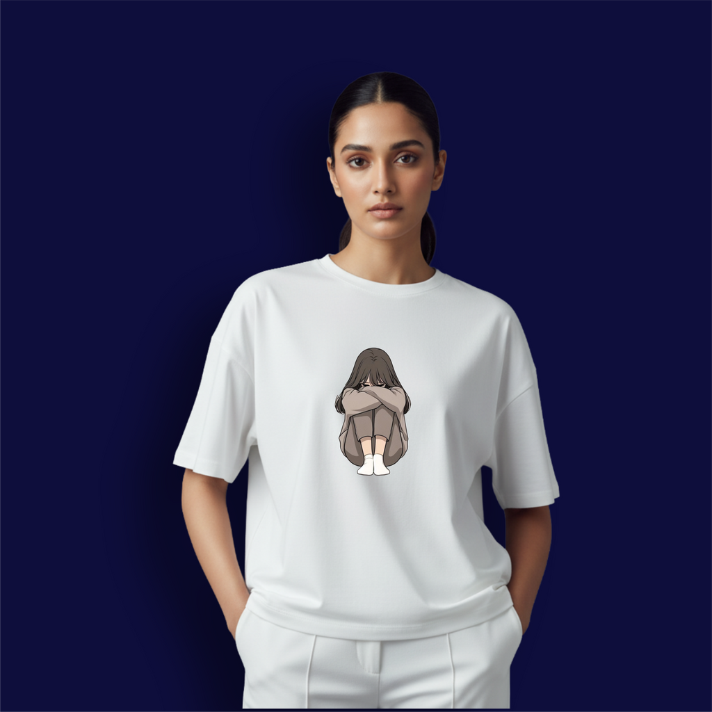 Sad Girl Dropshoulder T-Shirt