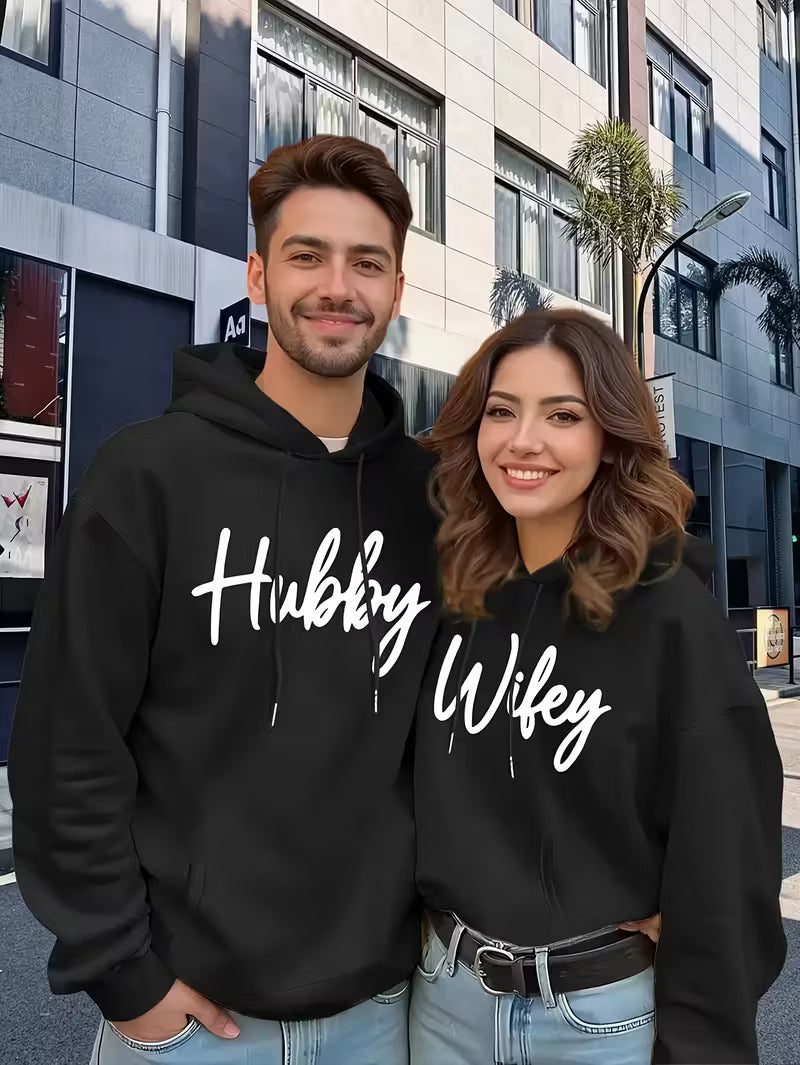 Hubby & Wifey Dropshoulder Hoodie