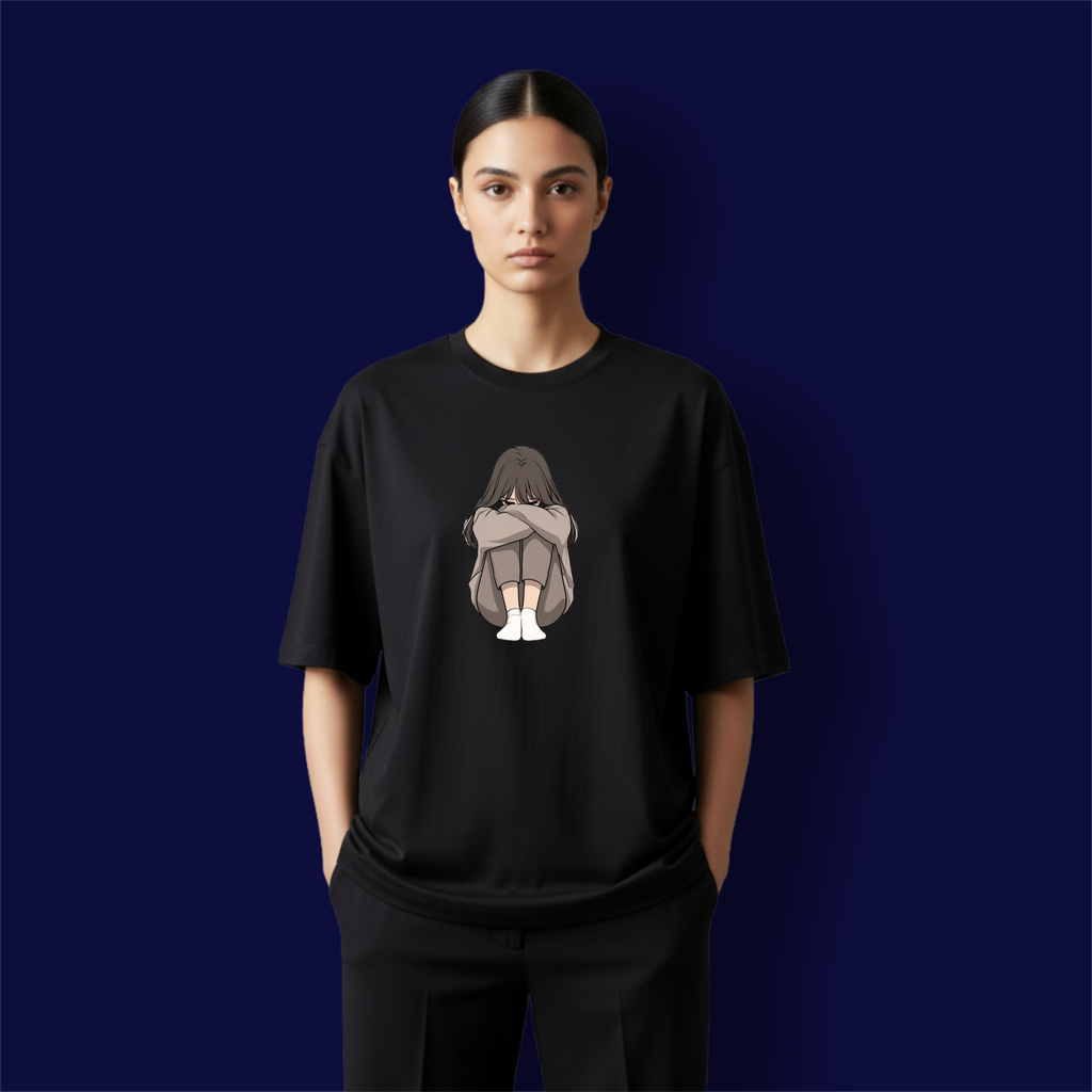 Sad Girl Dropshoulder T-Shirt