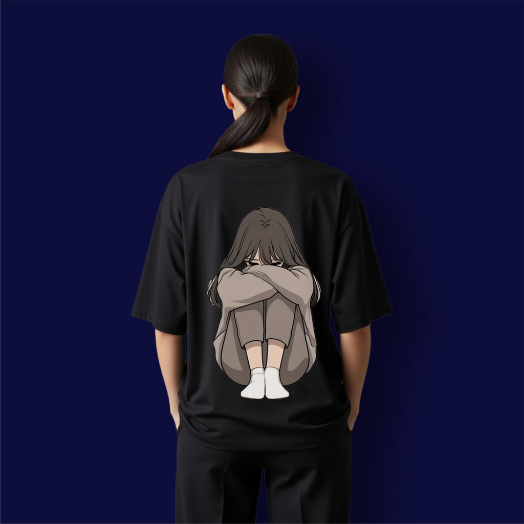 Sad Girl Dropshoulder T-Shirt