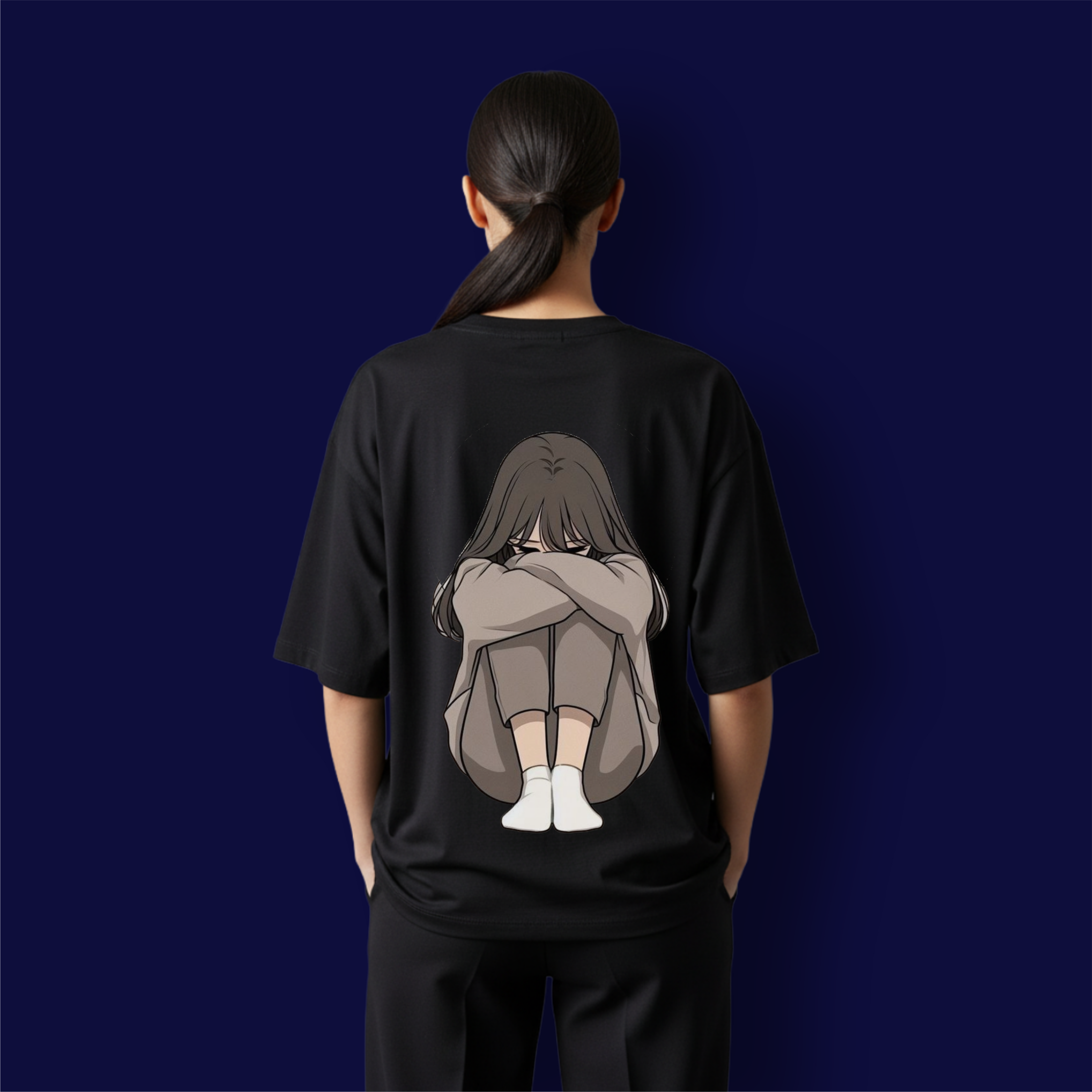 Sad Girl Dropshoulder T-Shirt