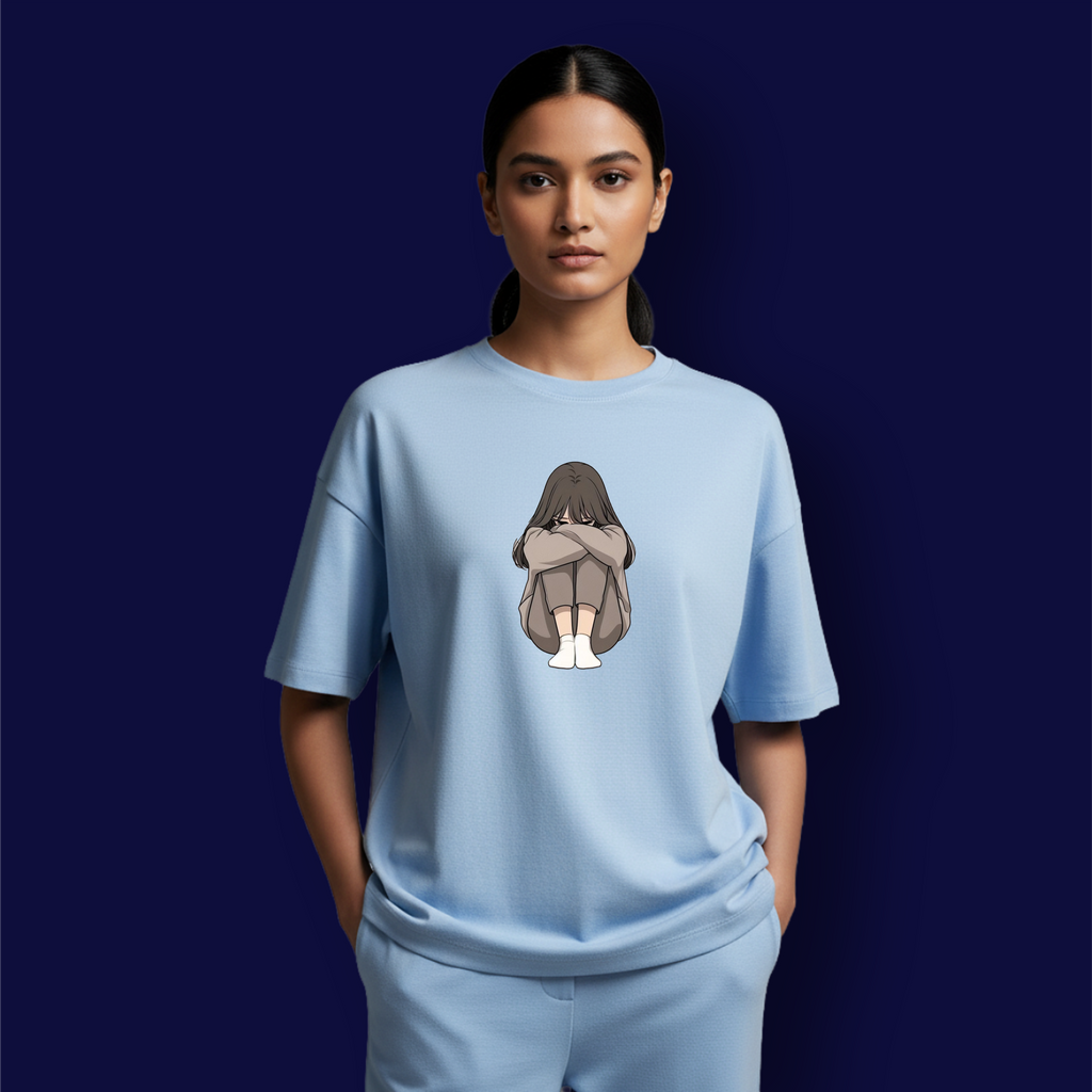 Sad Girl Dropshoulder T-Shirt