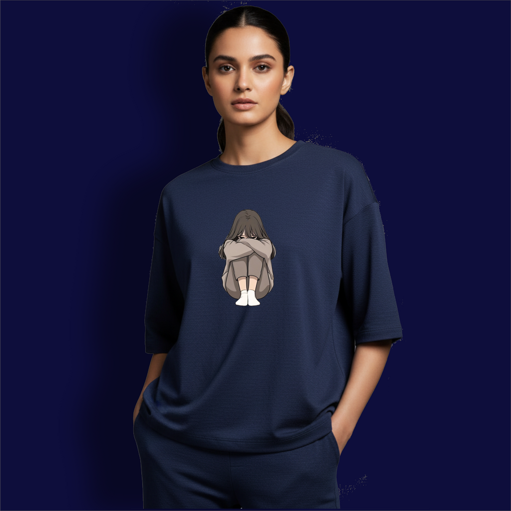 Sad Girl Dropshoulder T-Shirt