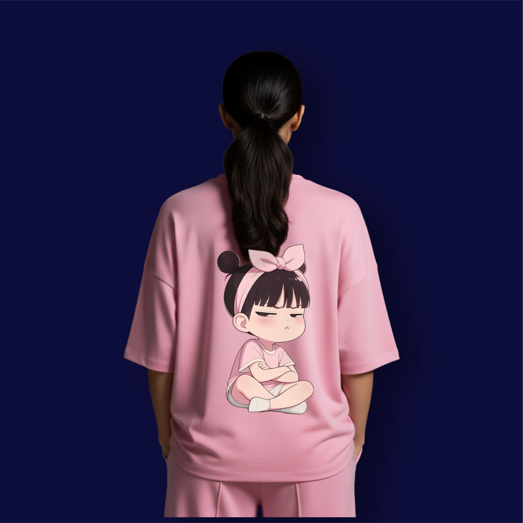 Angry Girl  Dropshoulder T-Shirt