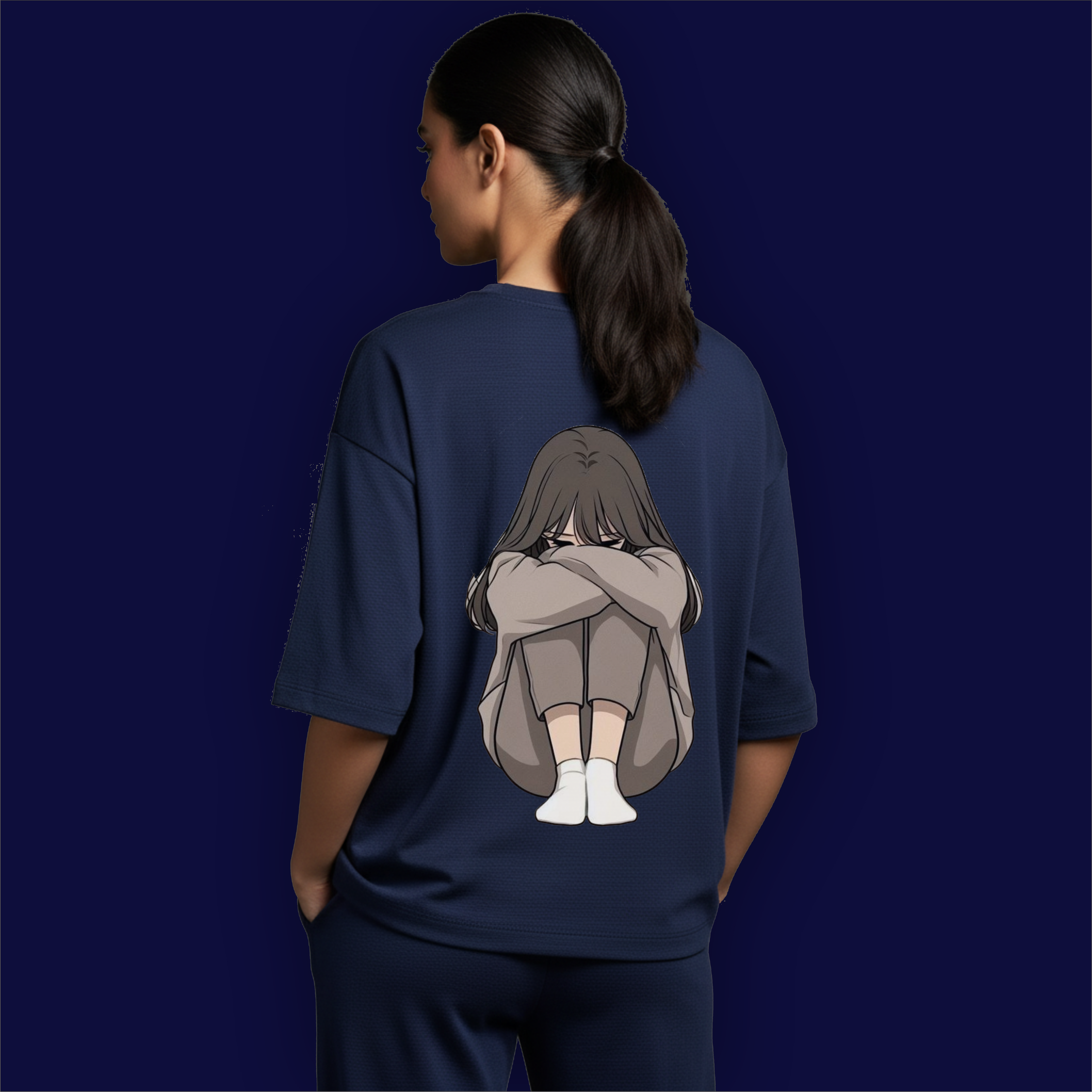 Sad Girl Dropshoulder T-Shirt
