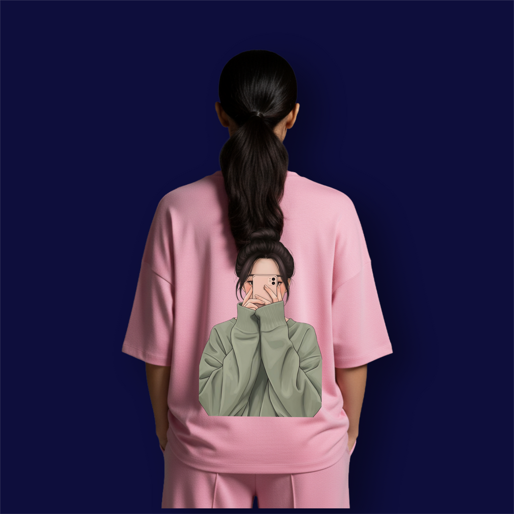 Selfie Girl Dropshoulder T-Shirt