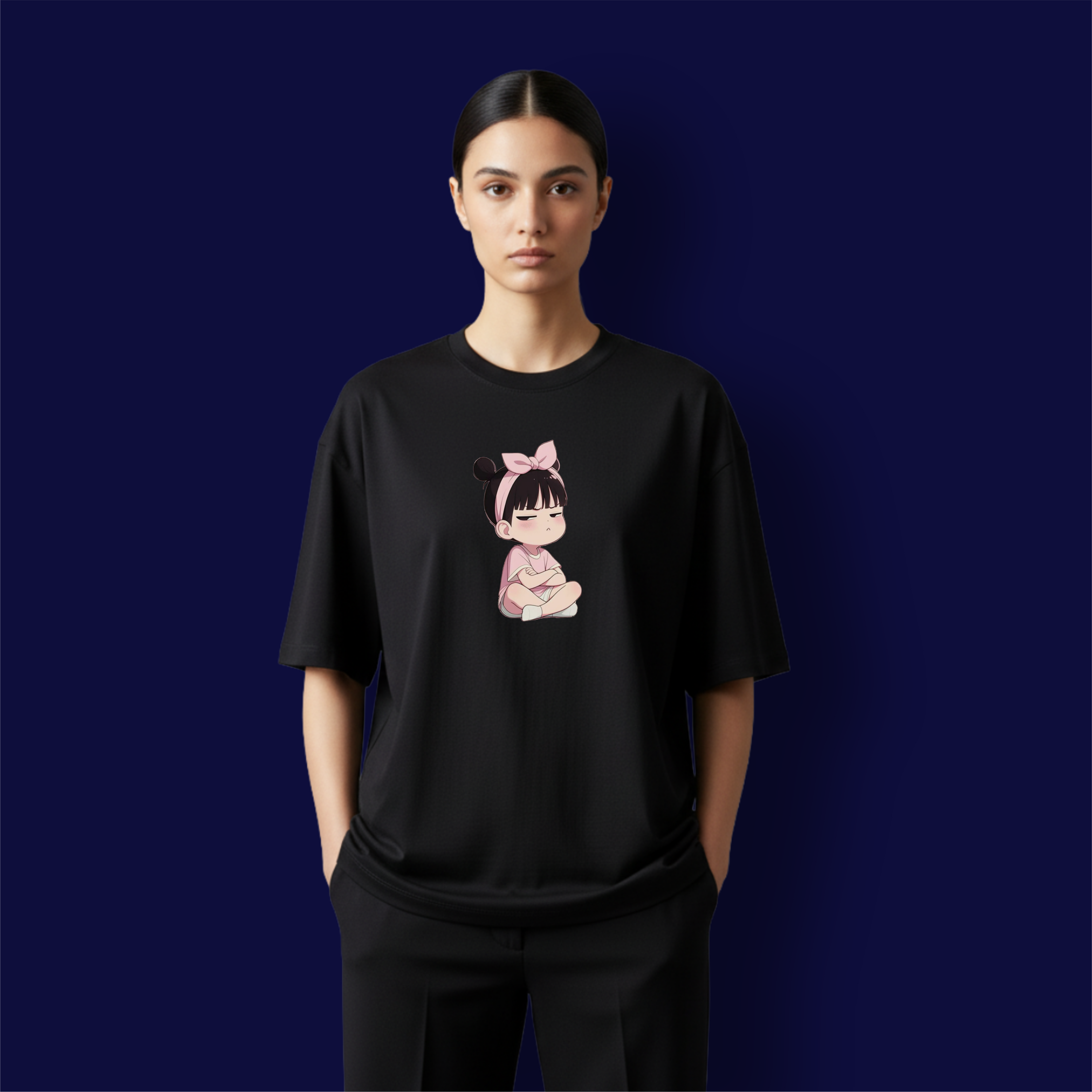 Angry Girl  Dropshoulder T-Shirt