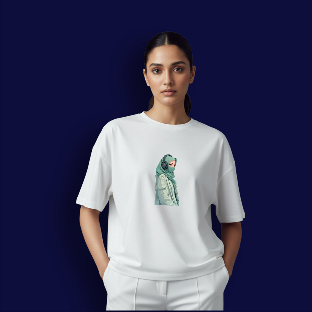 Music Girl Dropshoulder T-Shirt