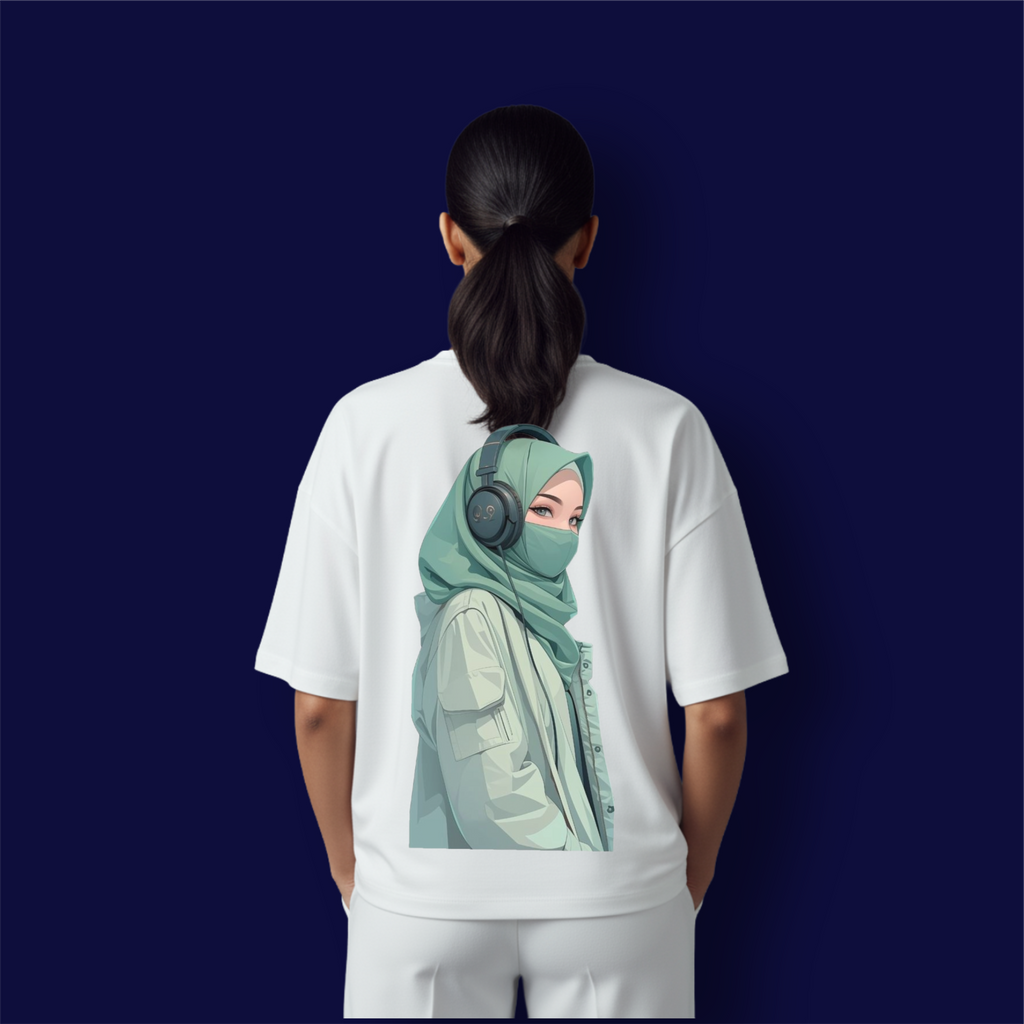 Music Girl Dropshoulder T-Shirt