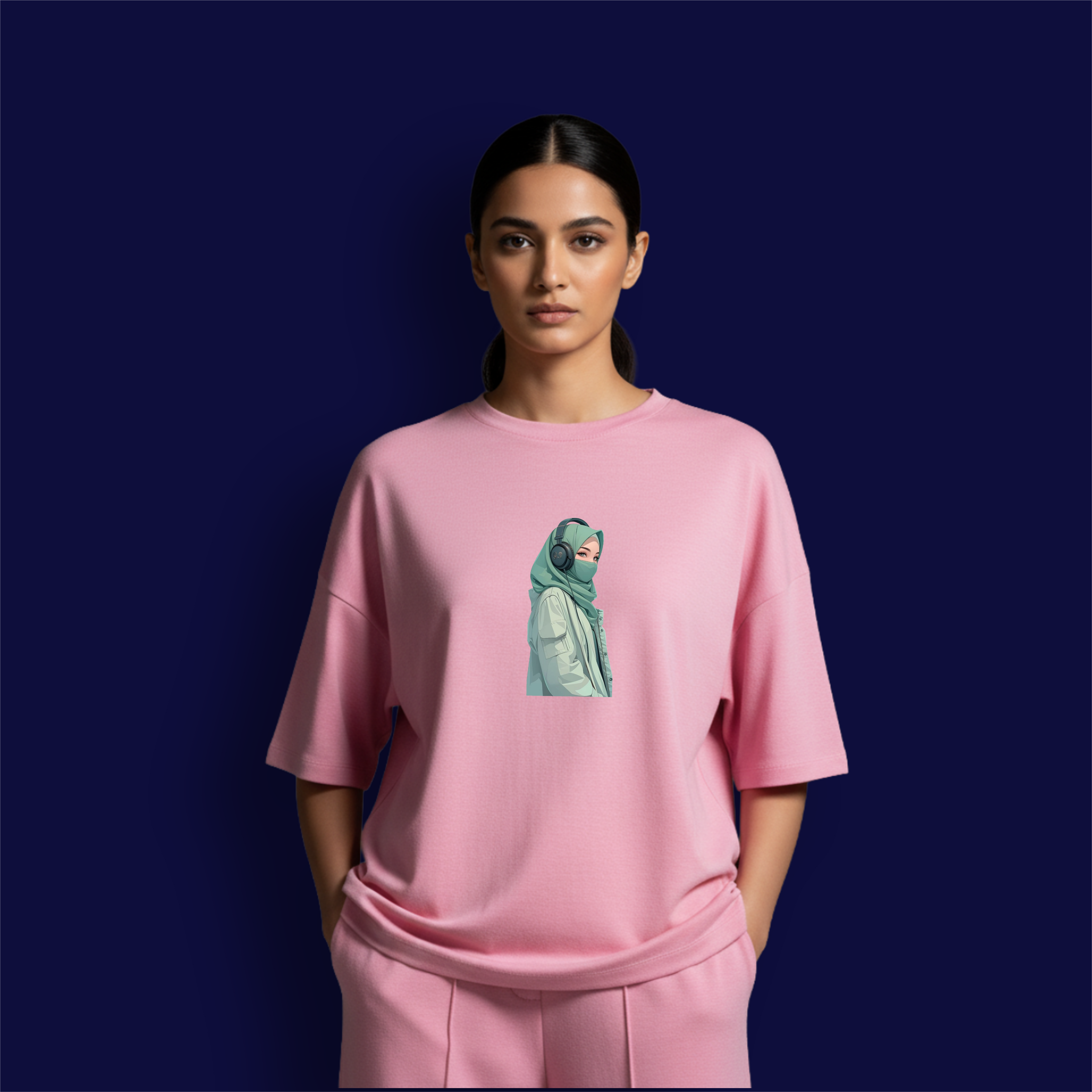 Music Girl Dropshoulder T-Shirt