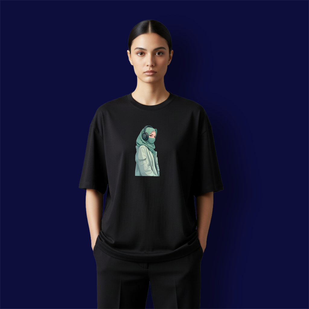 Music Girl Dropshoulder T-Shirt