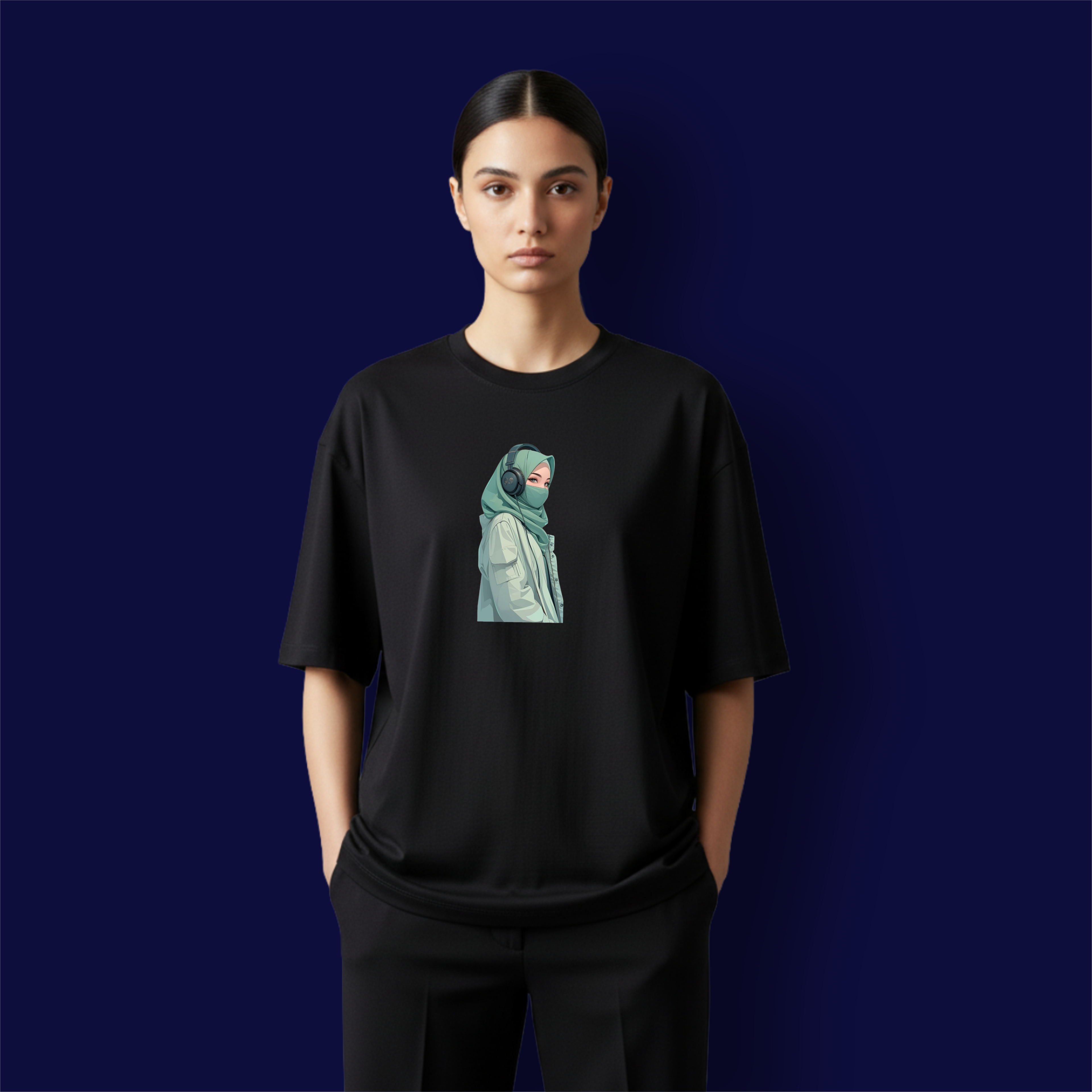 Music Girl Dropshoulder T-Shirt