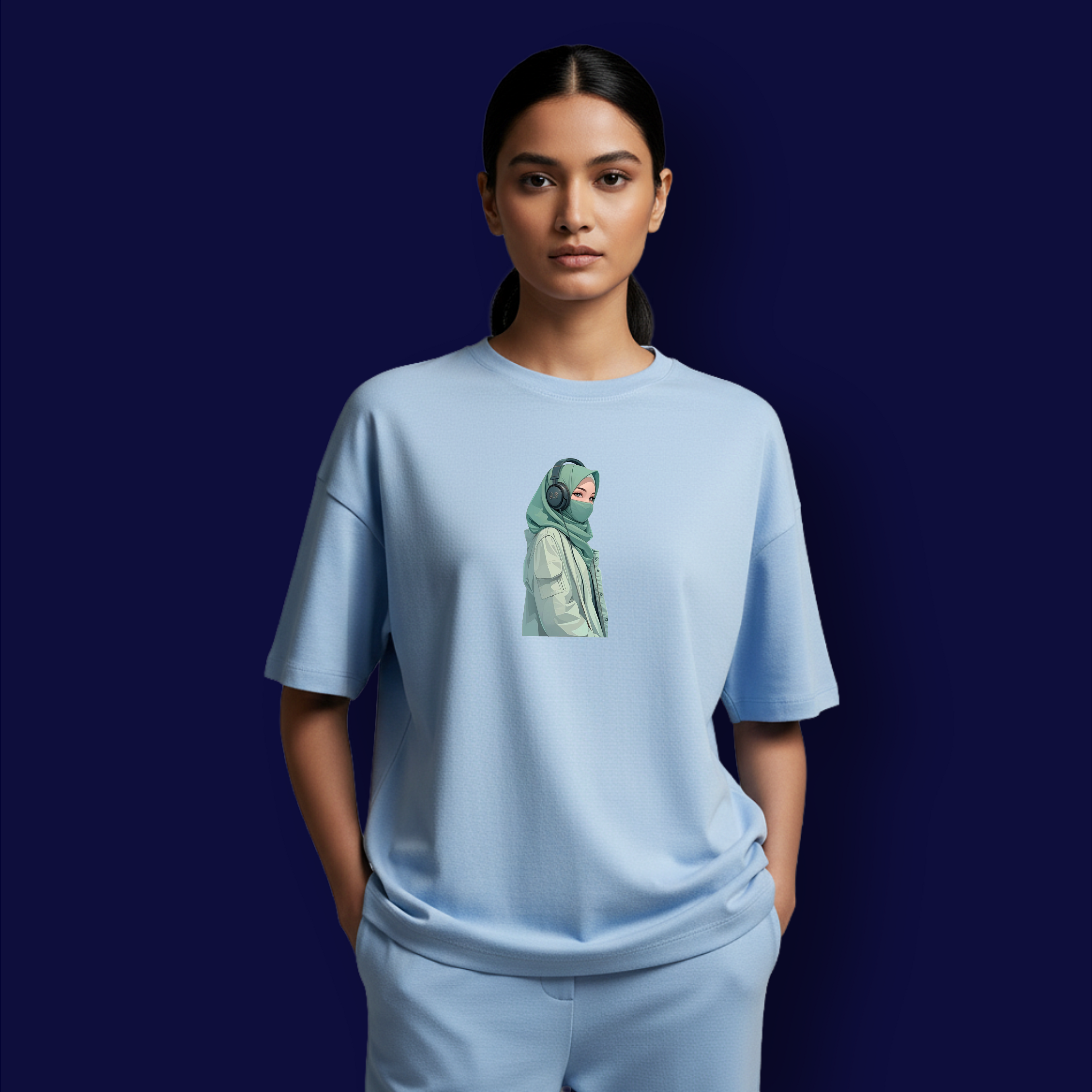 Music Girl Dropshoulder T-Shirt