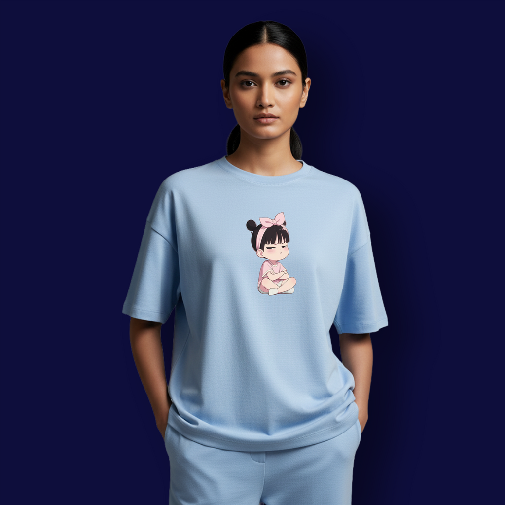 Angry Girl  Dropshoulder T-Shirt