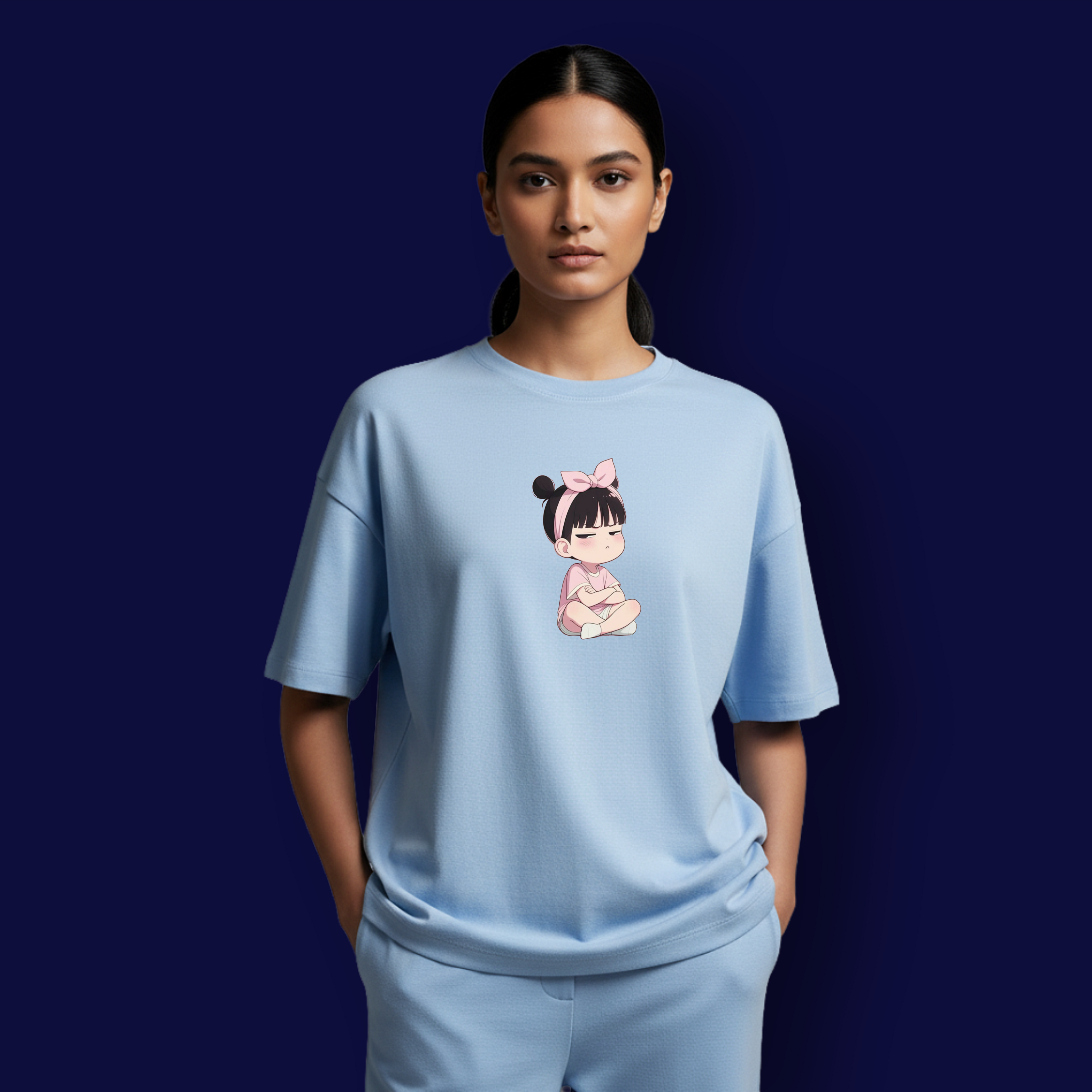 Angry Girl  Dropshoulder T-Shirt