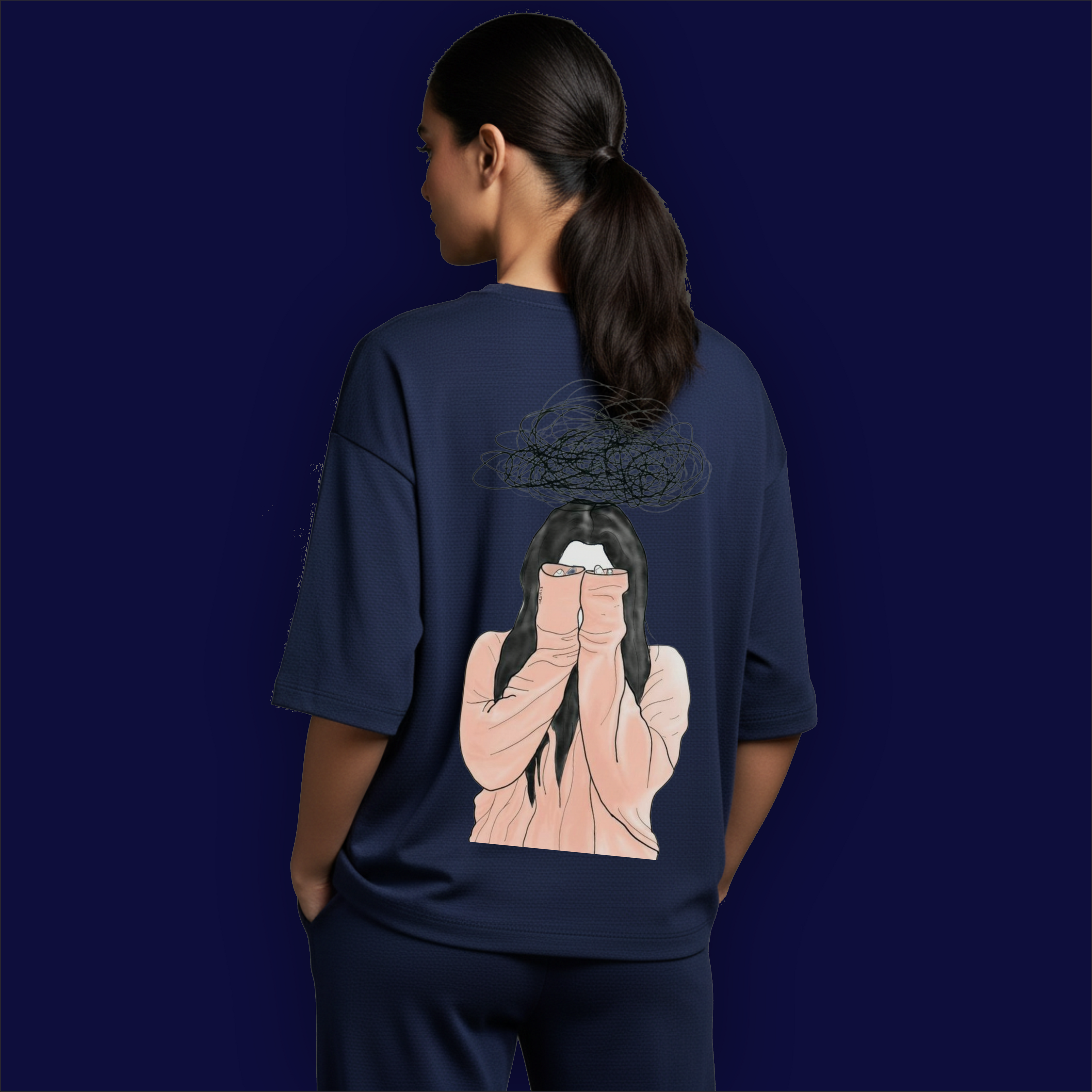Depress Girl Dropshoulder T-shirt