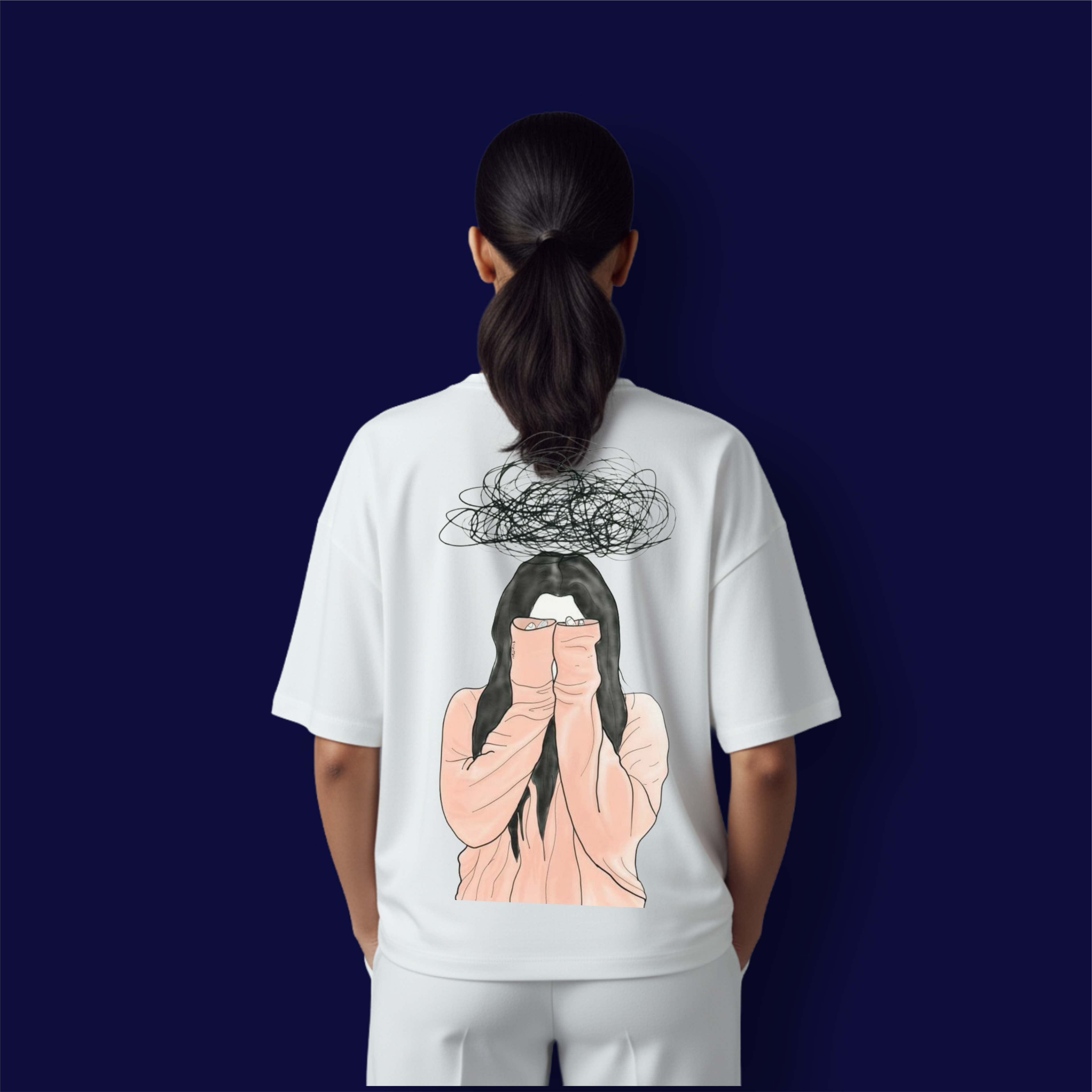 Depress Girl Dropshoulder T-shirt