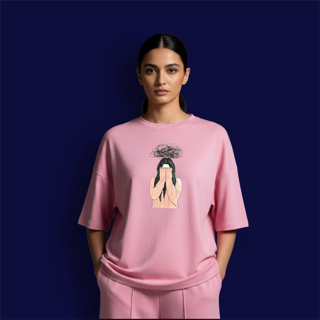 Depress Girl Dropshoulder T-shirt