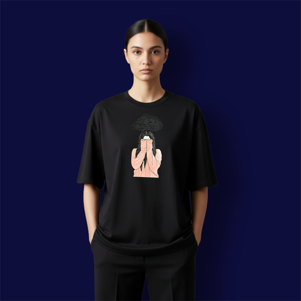 Depress Girl Dropshoulder T-shirt