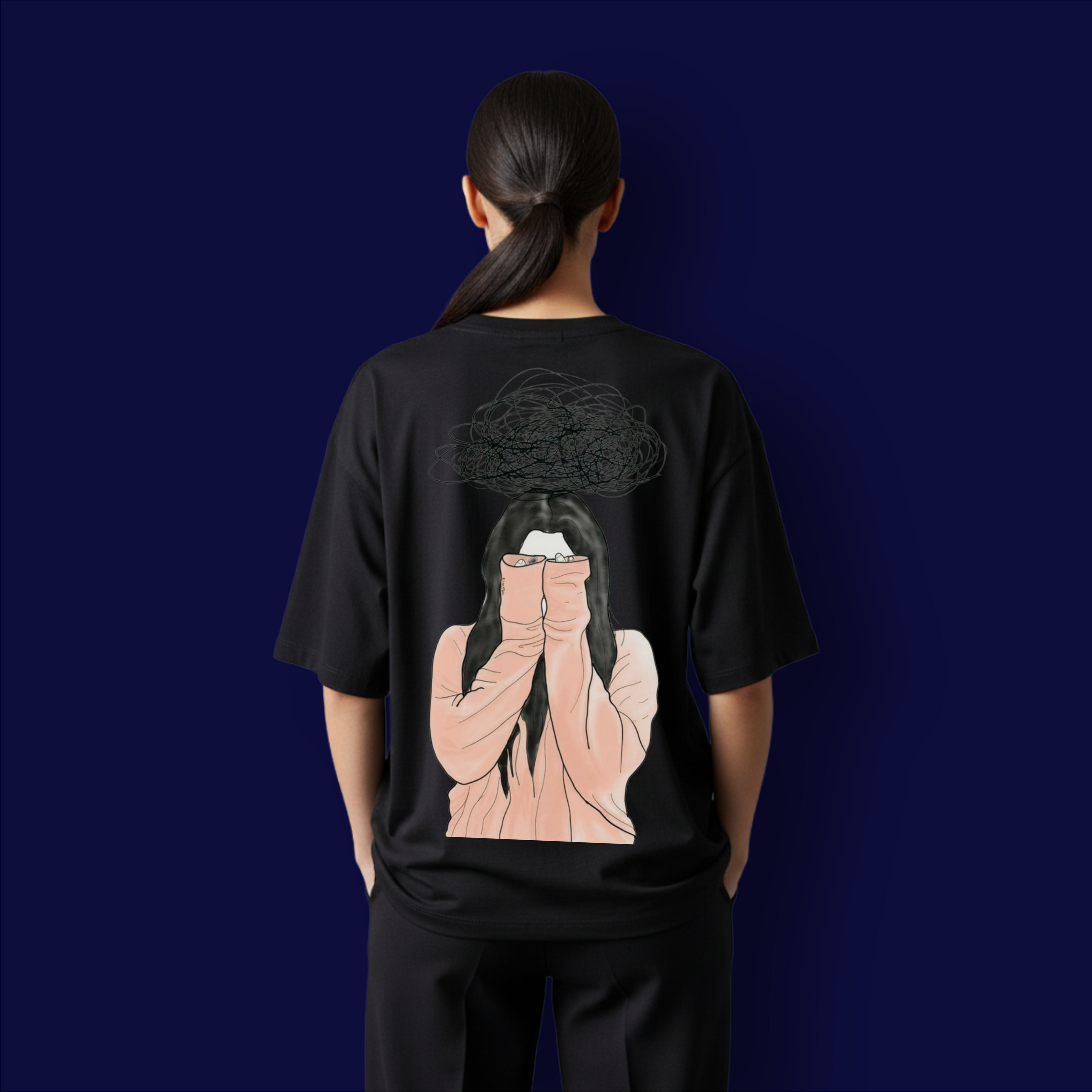 Depress Girl Dropshoulder T-shirt