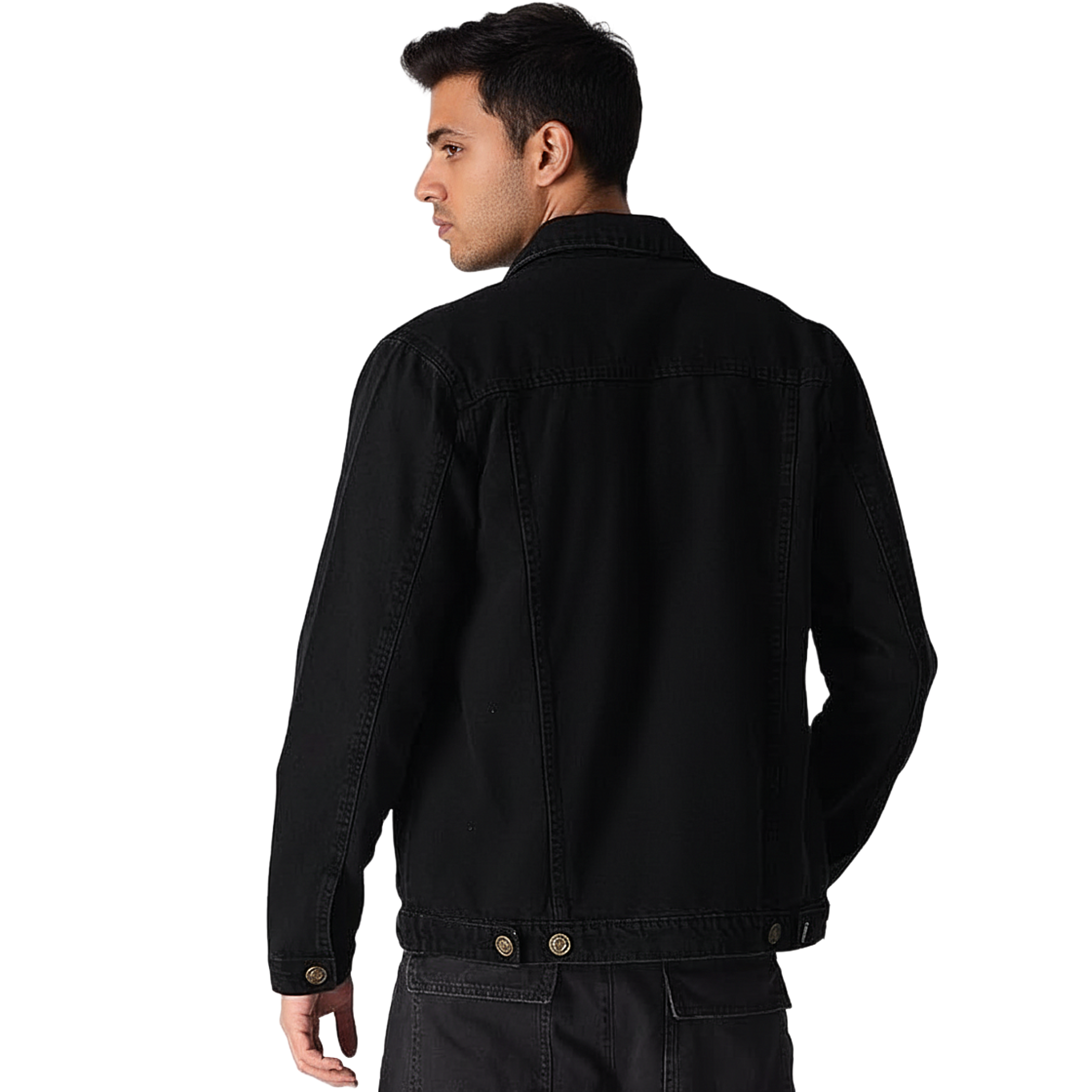 Black Men Denim Jacket