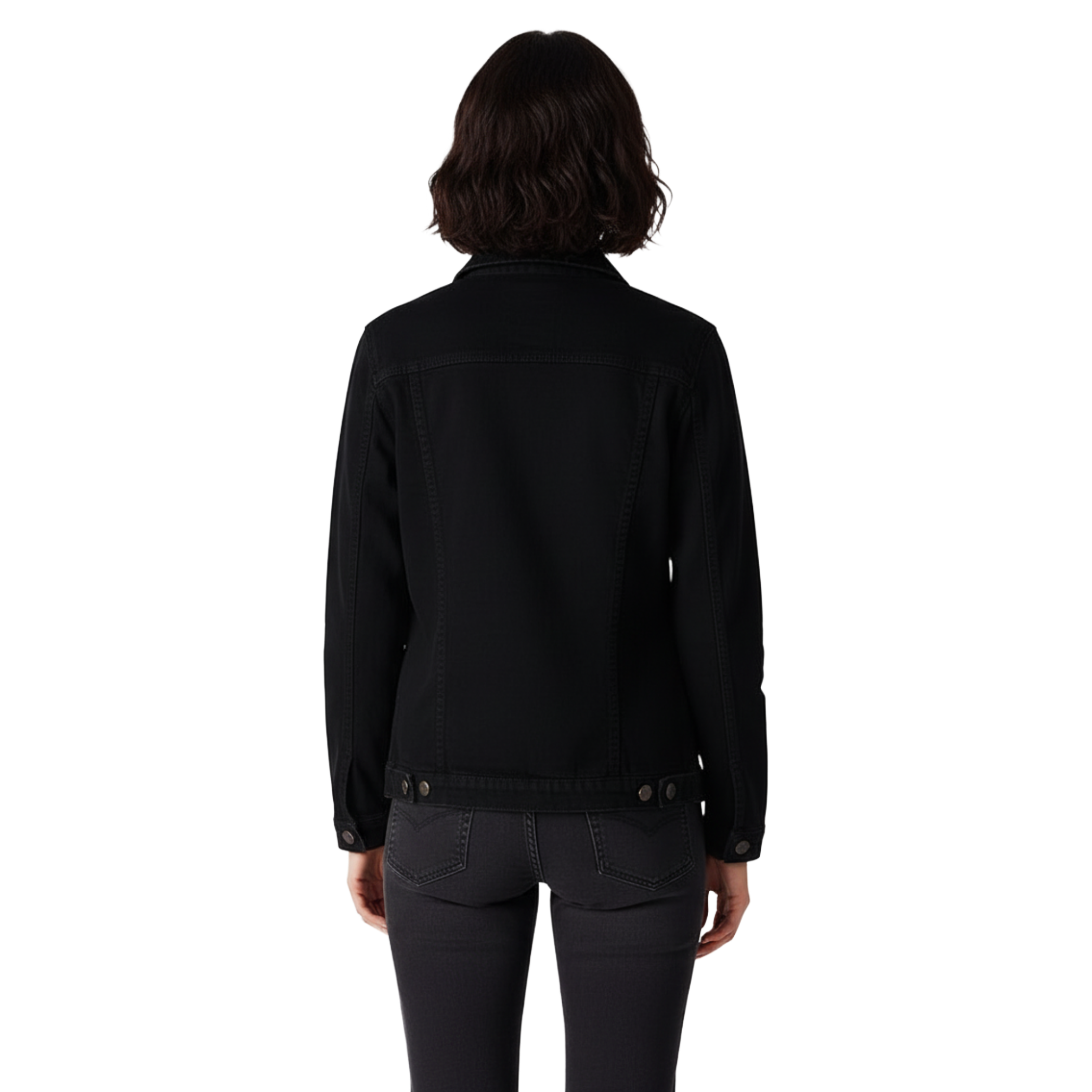 Black Woman Denim Jacket