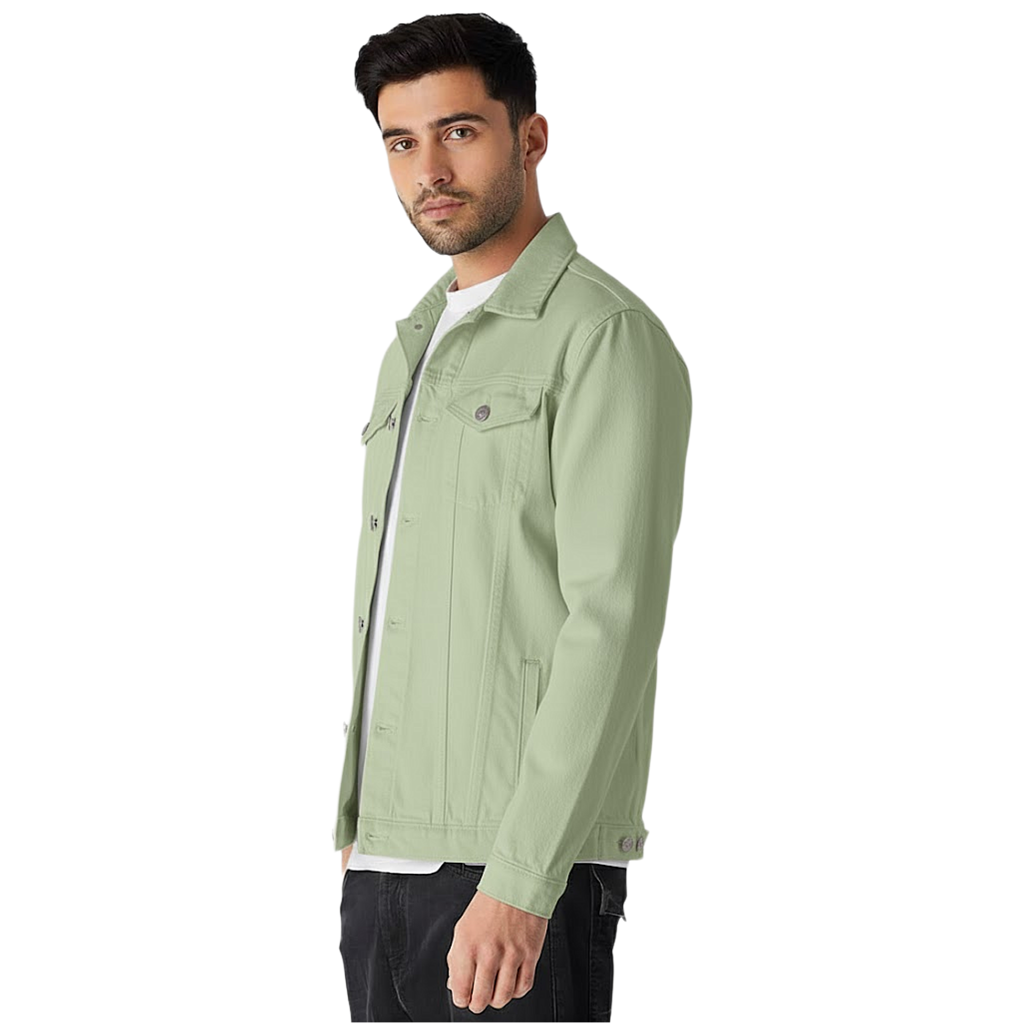 Pistachio Denim Jacket