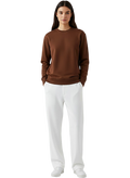 White Baggy Trousers For Woman