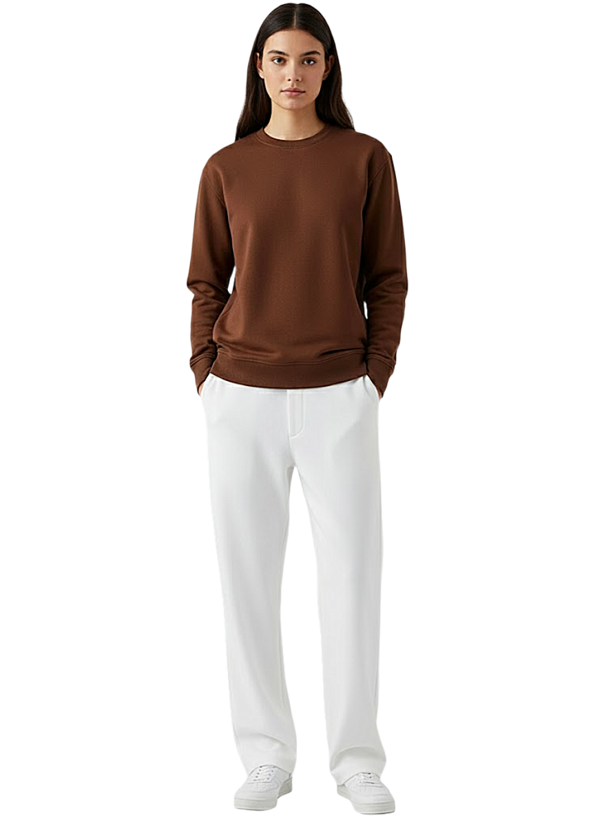 White Baggy Trousers For Woman