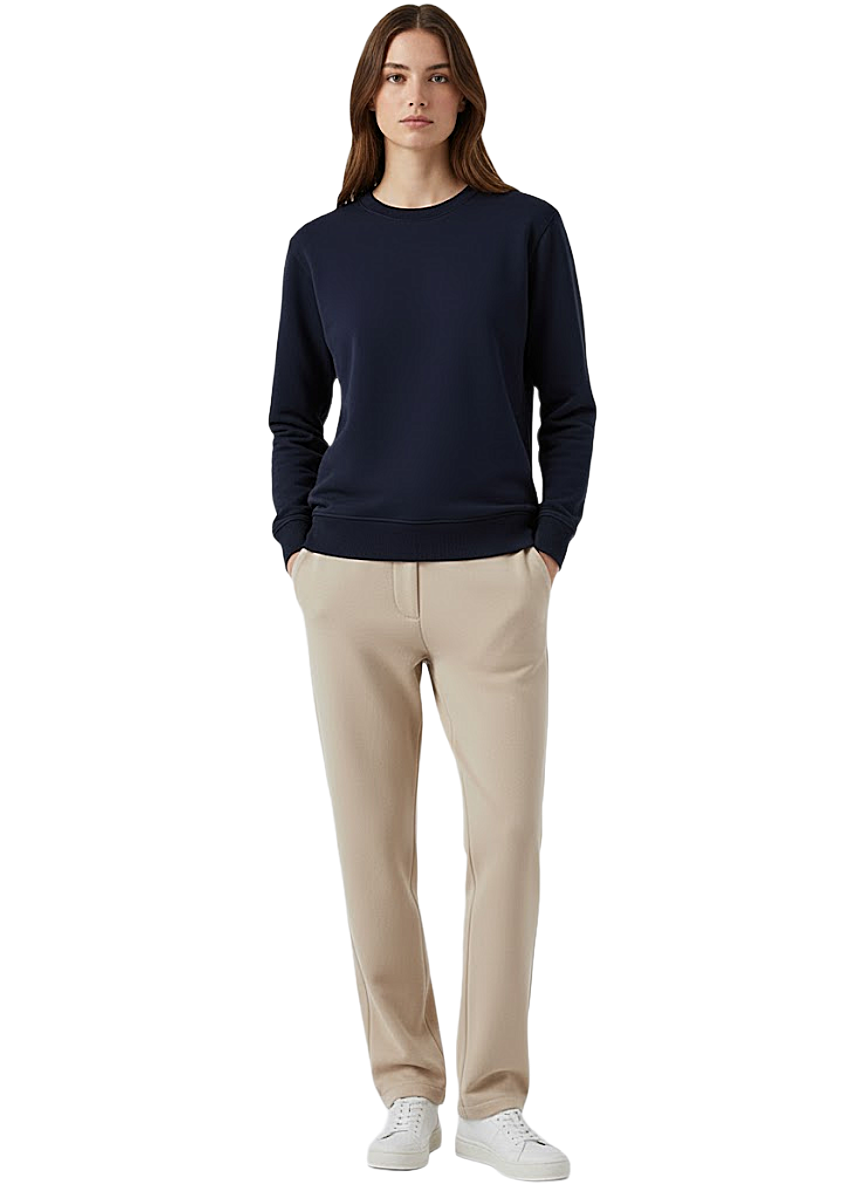 Beige Baggy Trousers For Woman
