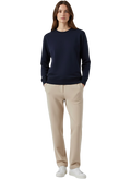 Beige Baggy Trousers For Woman