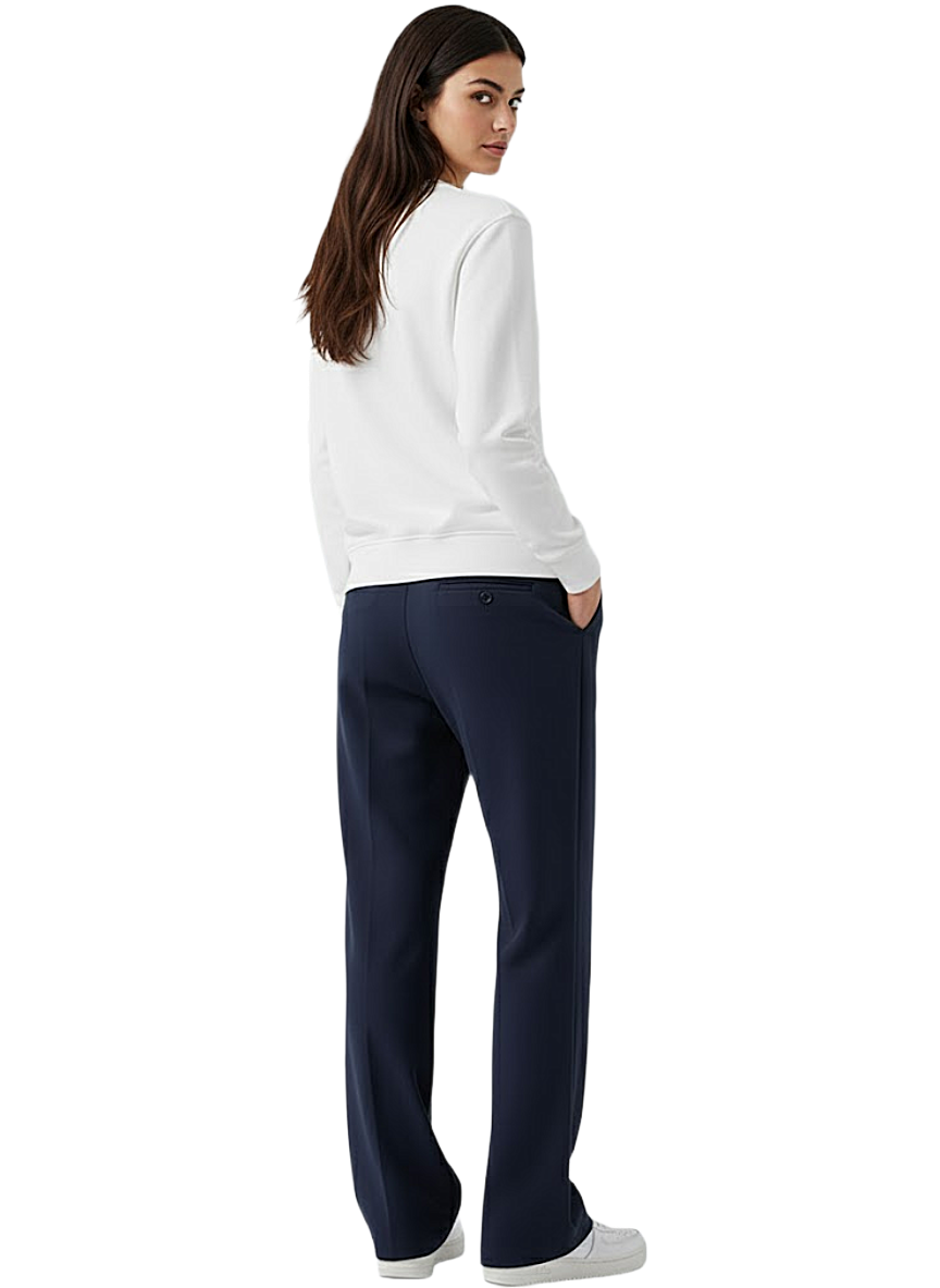 Navy Blue Baggy Trousers For Woman