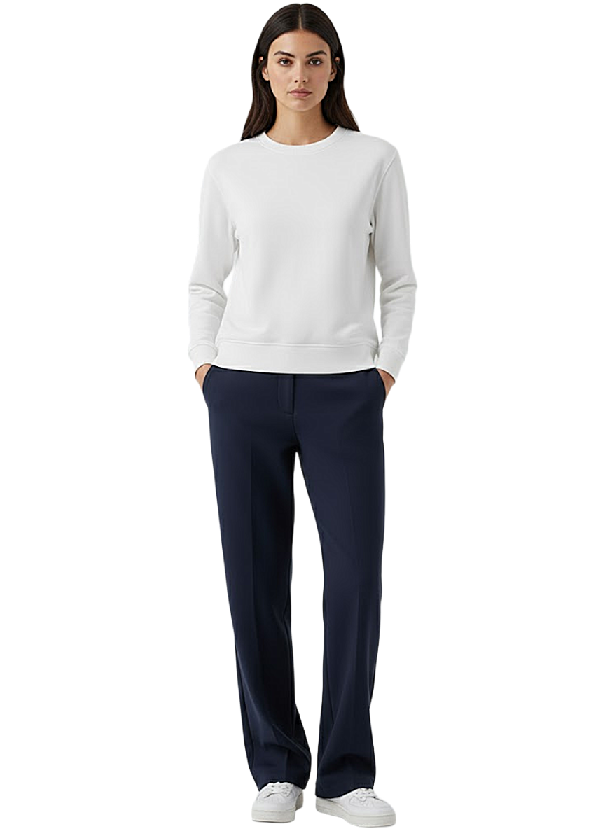 Navy Blue Baggy Trousers For Woman