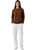 White Baggy Trousers For Woman
