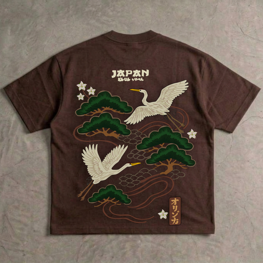 Bonsai and Crane | Drop Tee